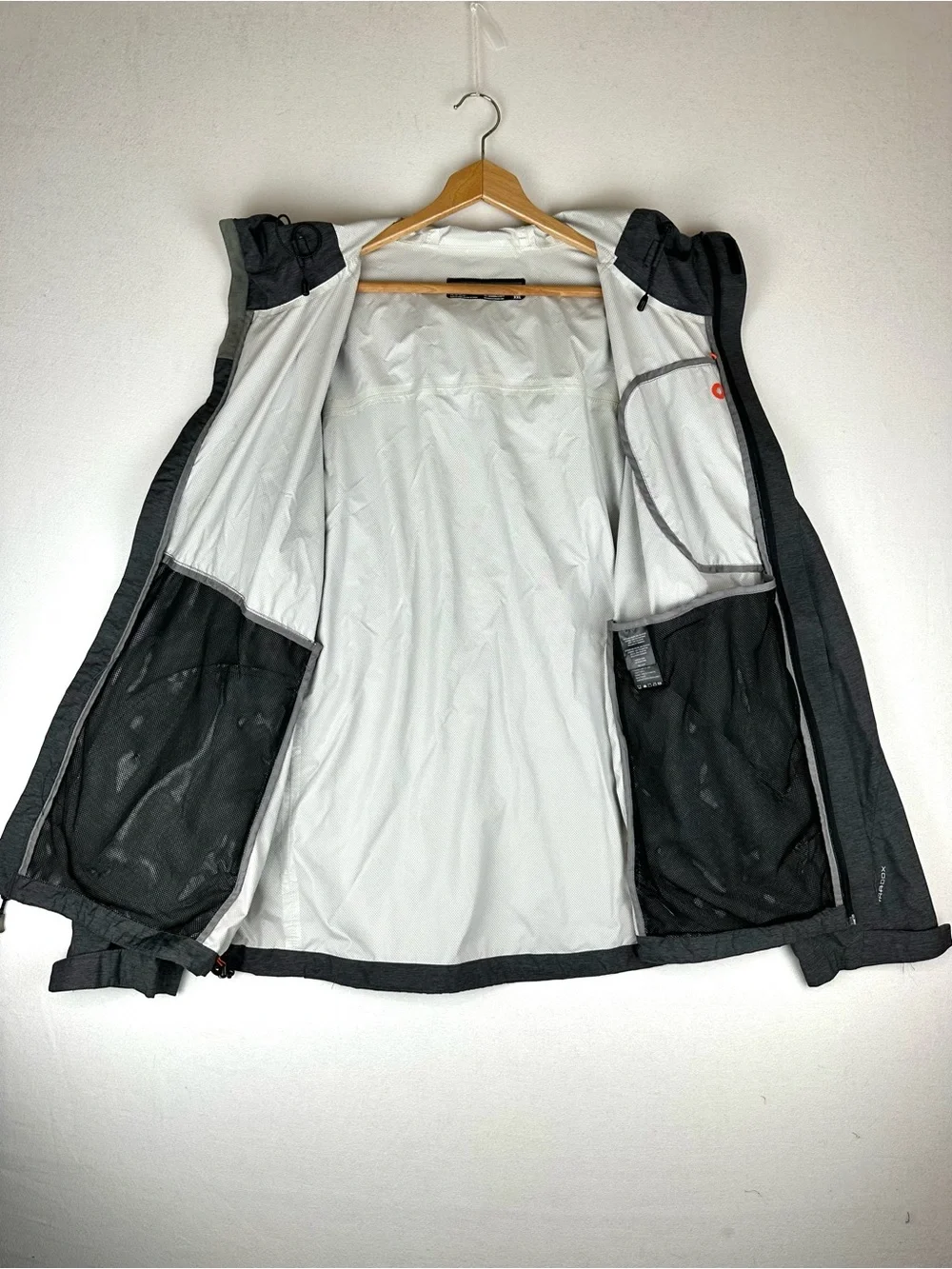 Paradox Hooded Rain Jacket Heathered Grey Men's XXL Lightweight